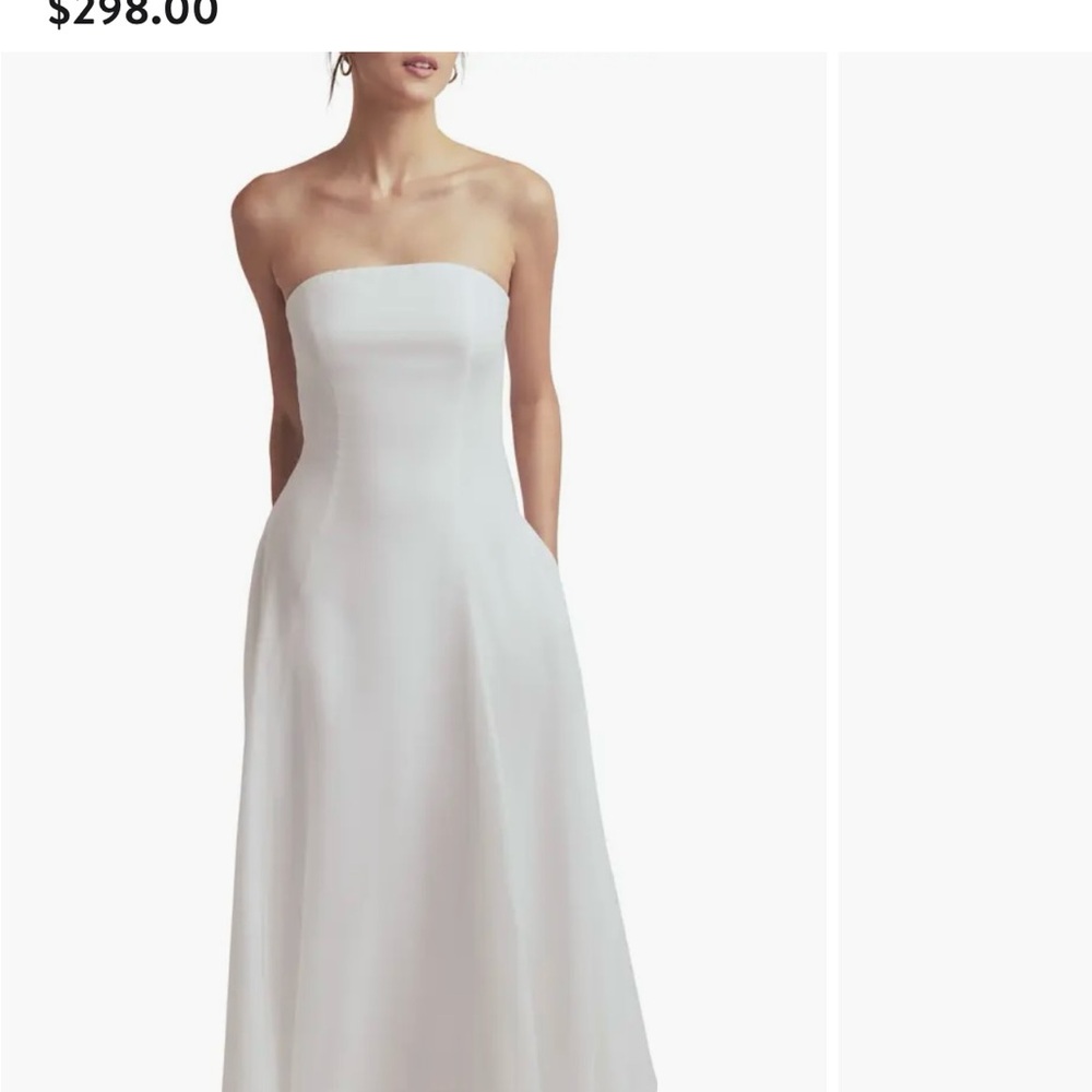 Favorite Daughter white linen maxi dress